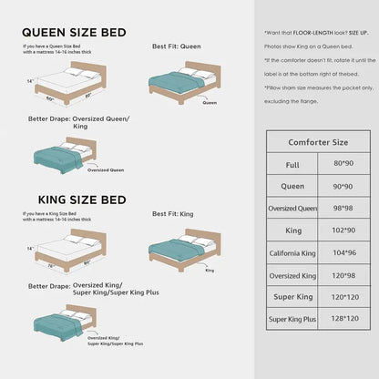 7-Pieces Microfiber Comforter Set, with Double Sided Storage Pockets, 1 Comforter, 2 Pillowcases, 2 Shams, 1 Flat & 1 Fitted Sheet