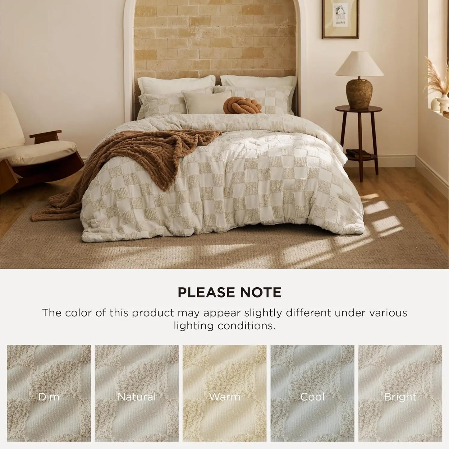 🌸 Bohemian Quilted 3-Piece Bedding Set with a soft, breathable comforter and two matching pillowcases.